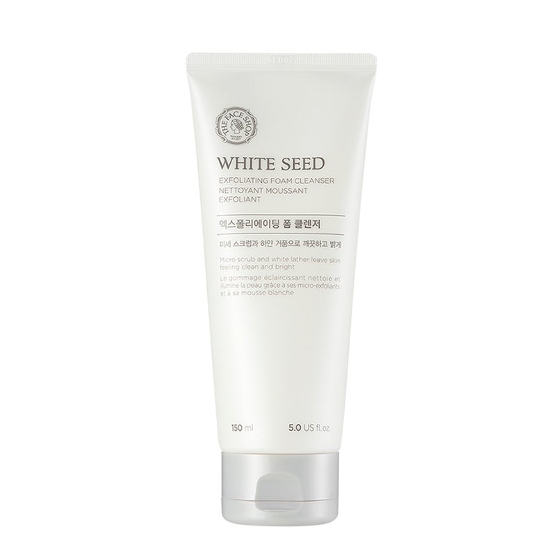 THE FACE SHOP White Seed Brightening Exfoliating Foam Cleanser 150ml - JOSEPH BEAUTY